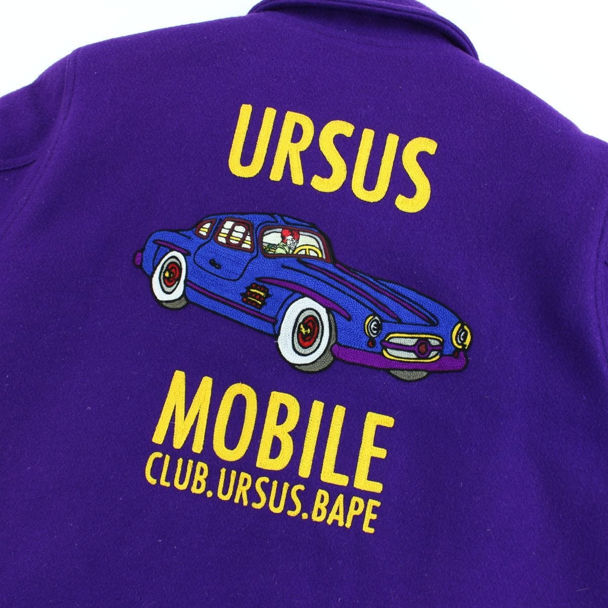 Bape ursus bapeパープル スウェット U.S.S. izzue ursus bape - Gem