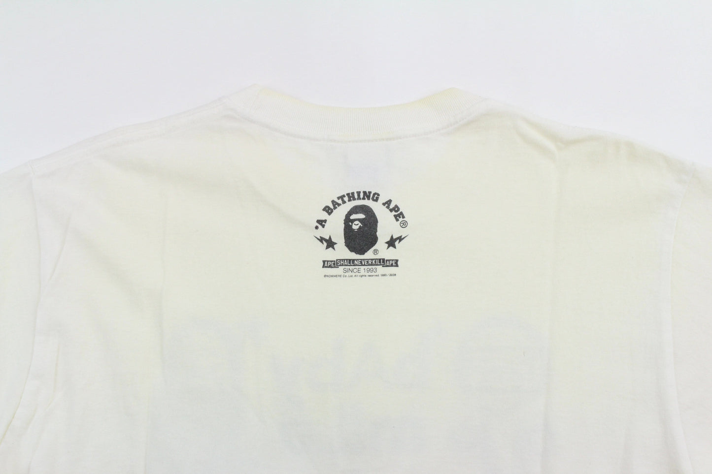 Bape Baby Milo Drawing Figure Tee White - SaruGeneral