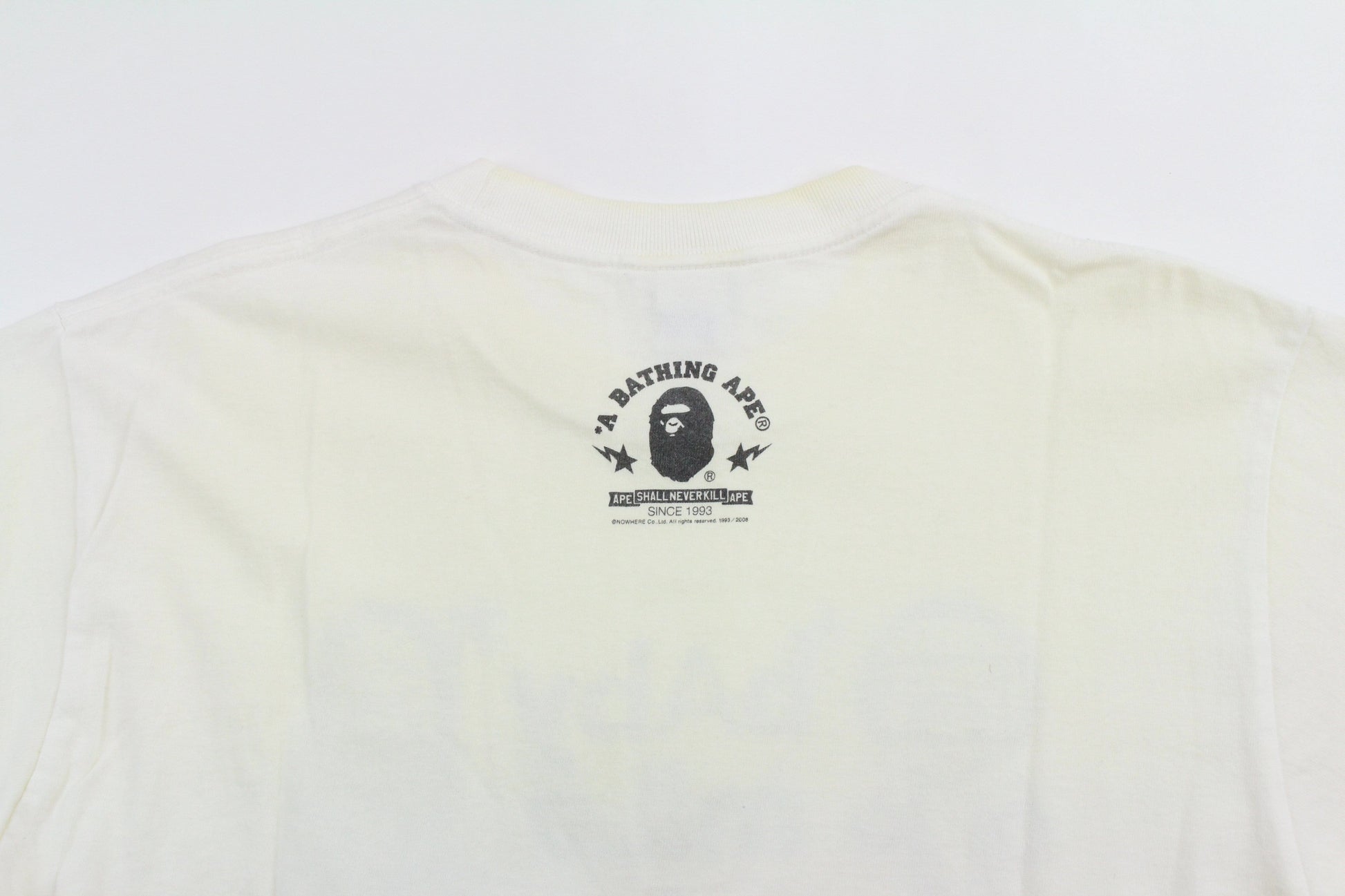 Bape Baby Milo Drawing Figure Tee White - SaruGeneral