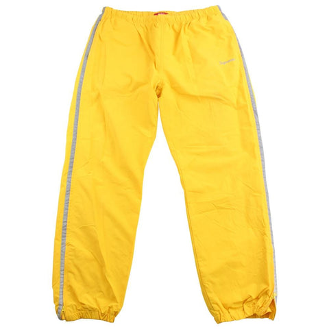 supreme 3m strip track pants yellow