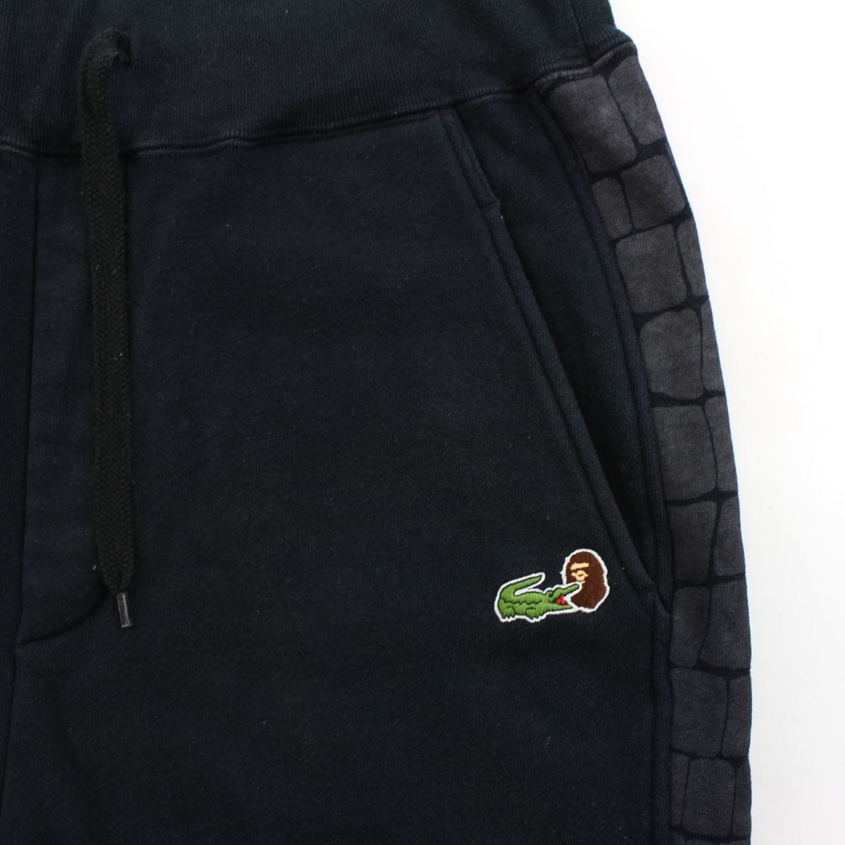 Bape x Lacoste Trackpants Black - SARUUK