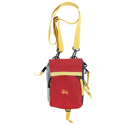 Stussy Red and Yellow Shoulder Bag