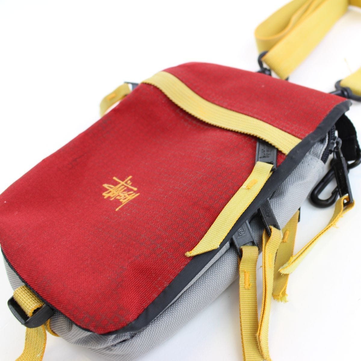 Stussy Red and Yellow Shoulder Bag - SARUUK