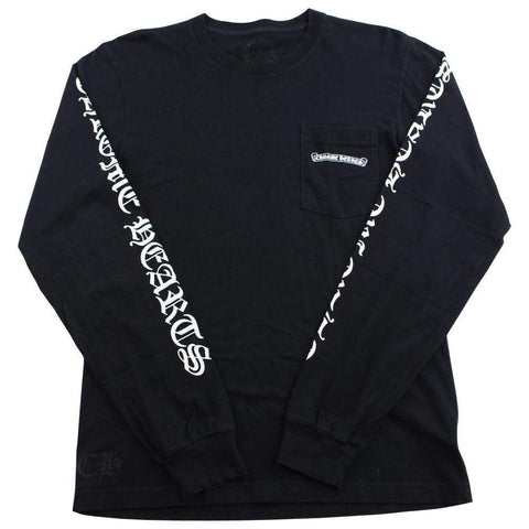 Chrome Hearts Text LS Black