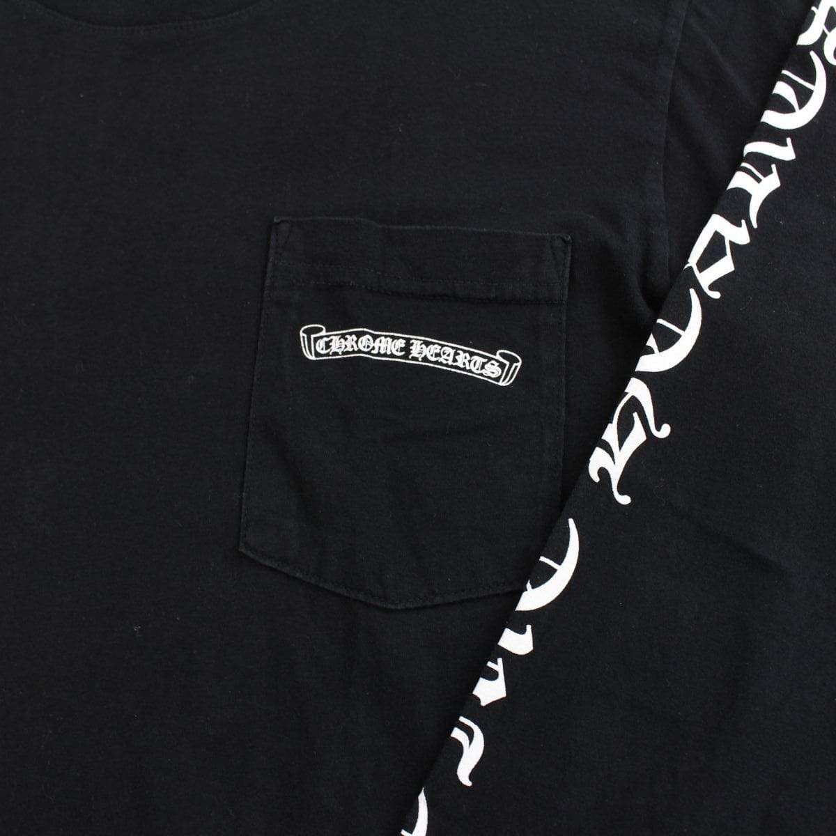 chrome hearts text ls black - SaruGeneral