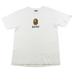 T-shirt blanc avec logo Bape Big Ape