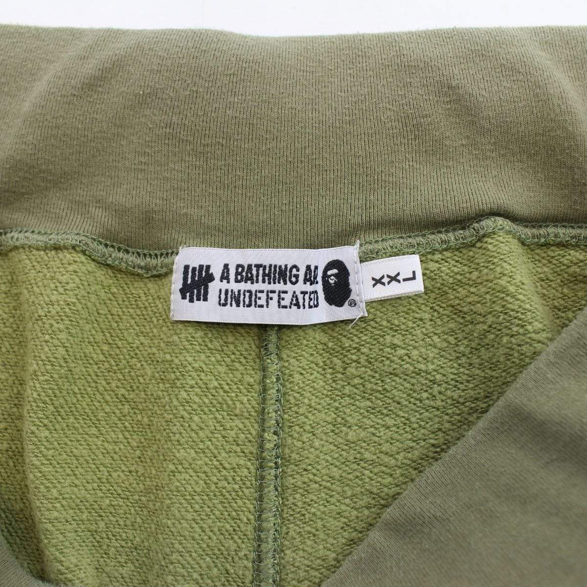 Bape x Undefeated Green Camo Shark Shorts - SaruGeneral