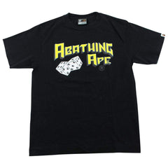T-shirt Bape noir avec logo Playing Dice