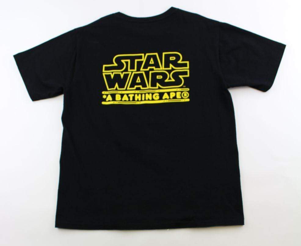 Bape x Star Wars C3PO and R2D2 Tee Black - SaruGeneral