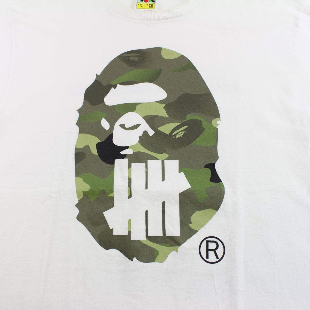 Bape x Undefeated Big Ape Logo tee white - SaruGeneral