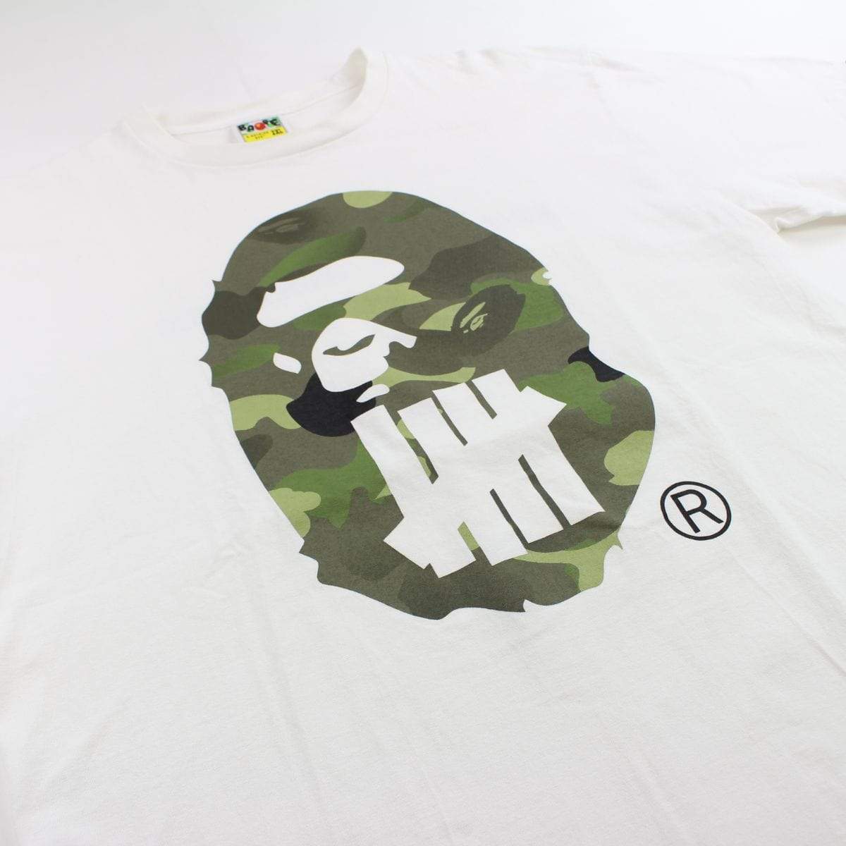 Bape x Undefeated Big Ape Logo tee white - SaruGeneral