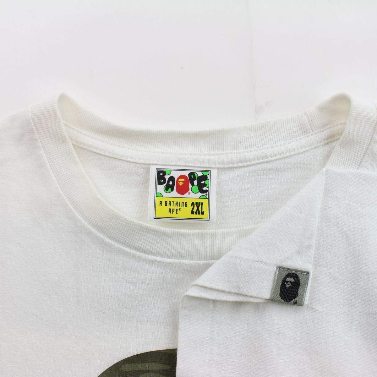 Bape x Undefeated Big Ape Logo tee white - SaruGeneral