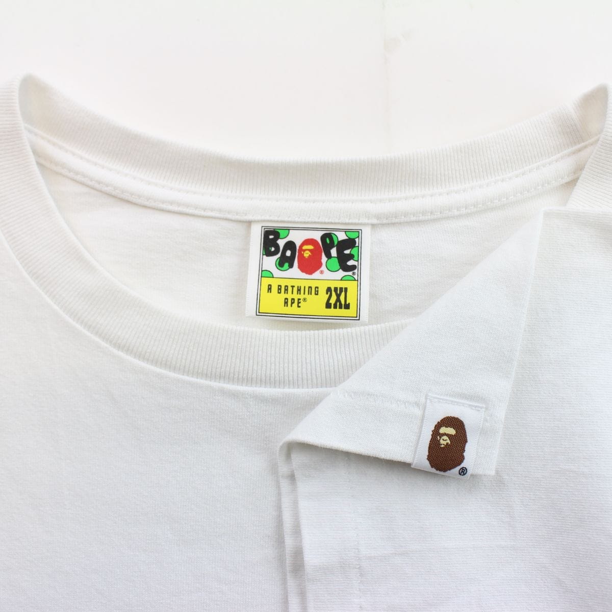 Bape x Wiz Khalifa Baby milo logo tee white 2019 - SaruGeneral