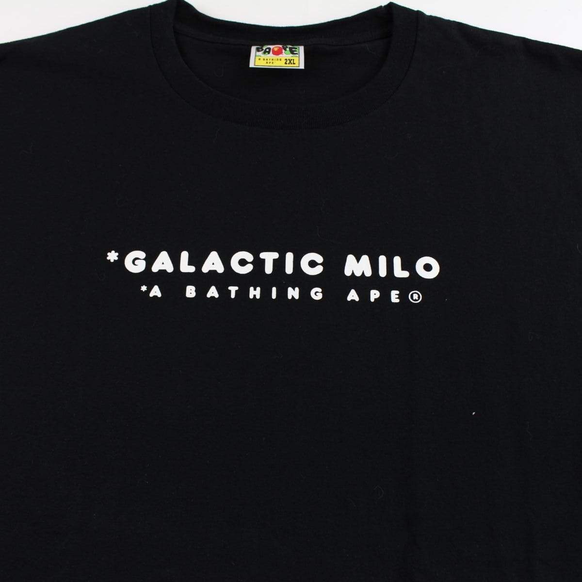 bape galactic baby milo logo tee black - SaruGeneral