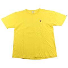 T-shirt jaune avec logo Bape Point Head