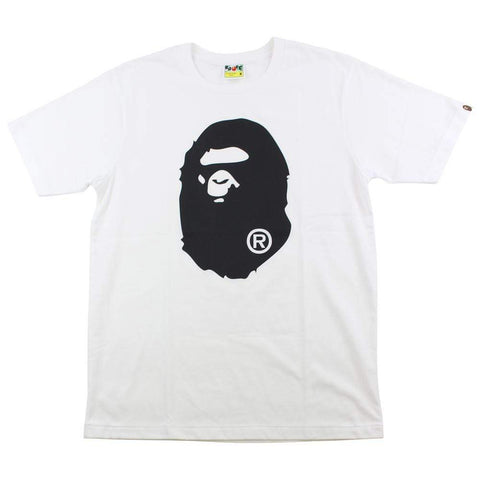 Bape Black Big Ape Logo Tee White