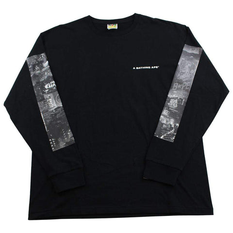 bape city scape ls black