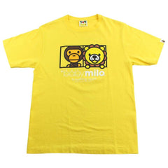 T-shirt jaune avec logo lion Baby Milo de Bape