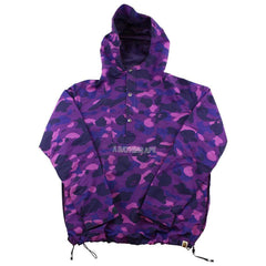 Anorak Bape Purple Camo Text