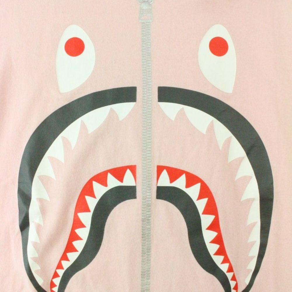 Bape Shark Face LS salmon pink - SaruGeneral