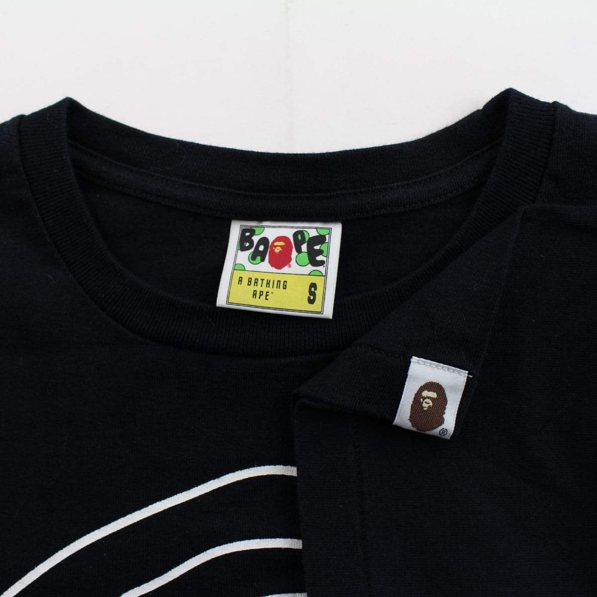 Bape top hat big ape logo tee black - SaruGeneral