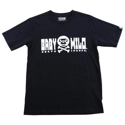 Bape baby milo crossbones tee black