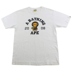 T-shirt Bape Baby Milo Banana College avec logo blanc