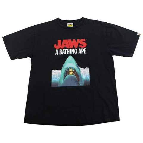 Bape x Jaws Logo Tee Navy 2016