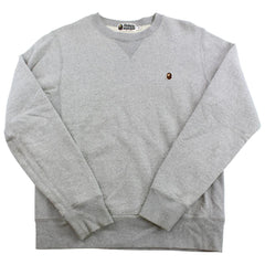 Pull ras du cou Bape Point Head gris