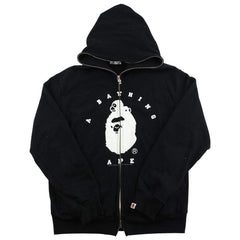 Bape White Milo Sleeping Big Ape Full Zip Noir