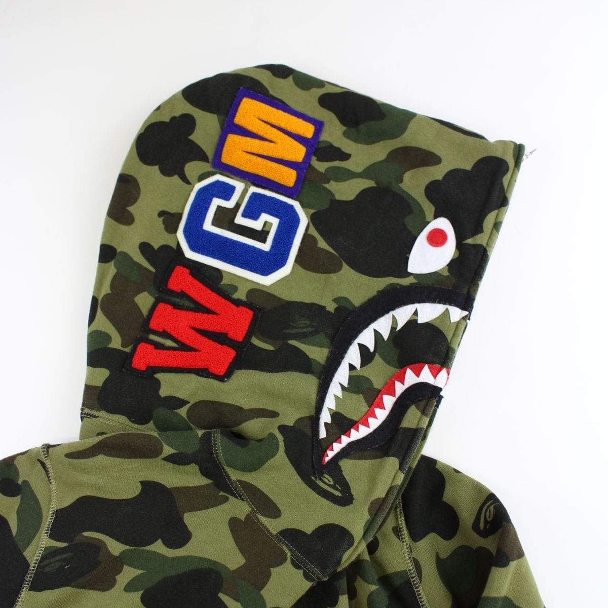 bape 1st green camo wgm shark - SaruGeneral