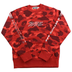 col rond camouflage rouge Bape