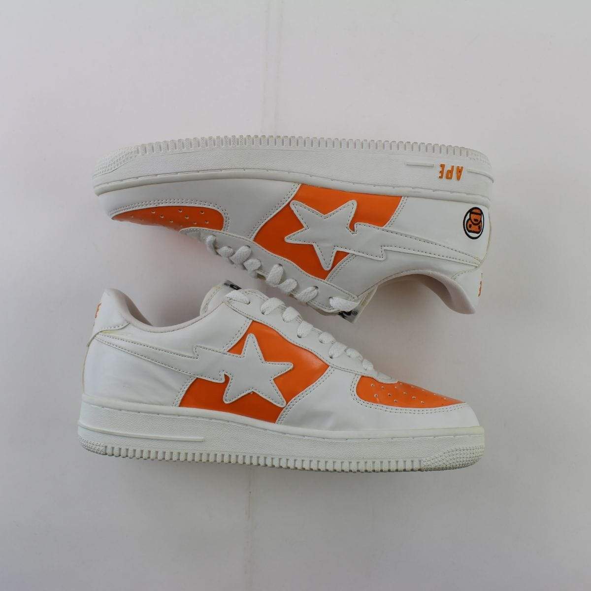 Bapesta Orange white Milo Face - SaruGeneral