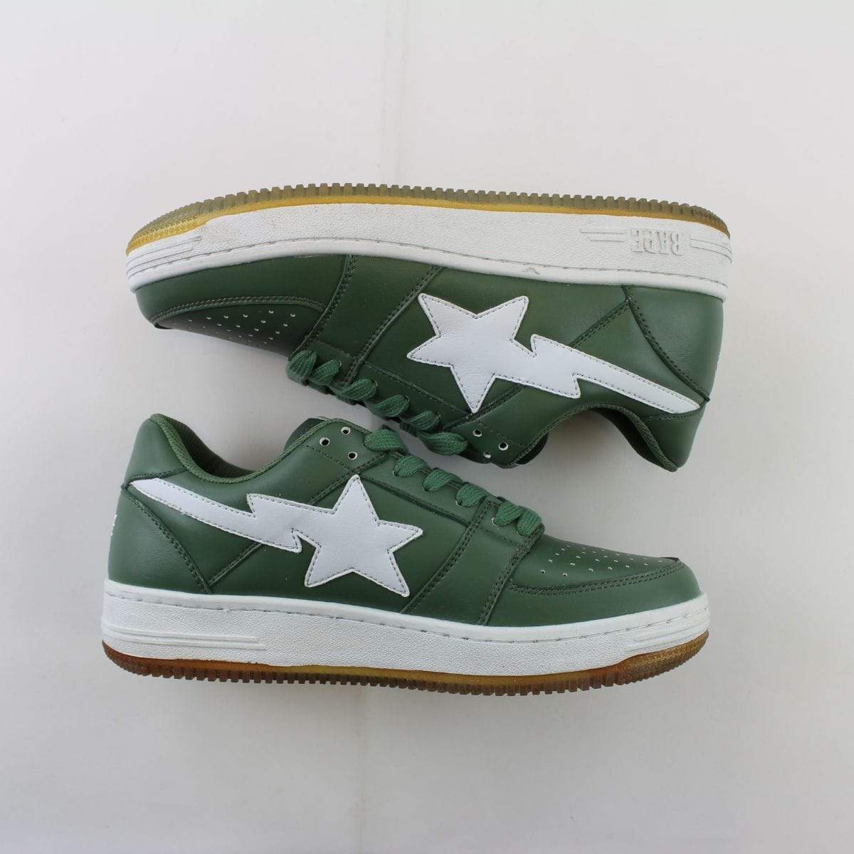 Bapesta Olive Green Shark Sole - SaruGeneral