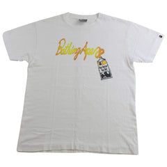 bape orange paint tube tee white 1999