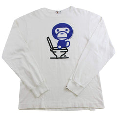 bape milo toilet ls white