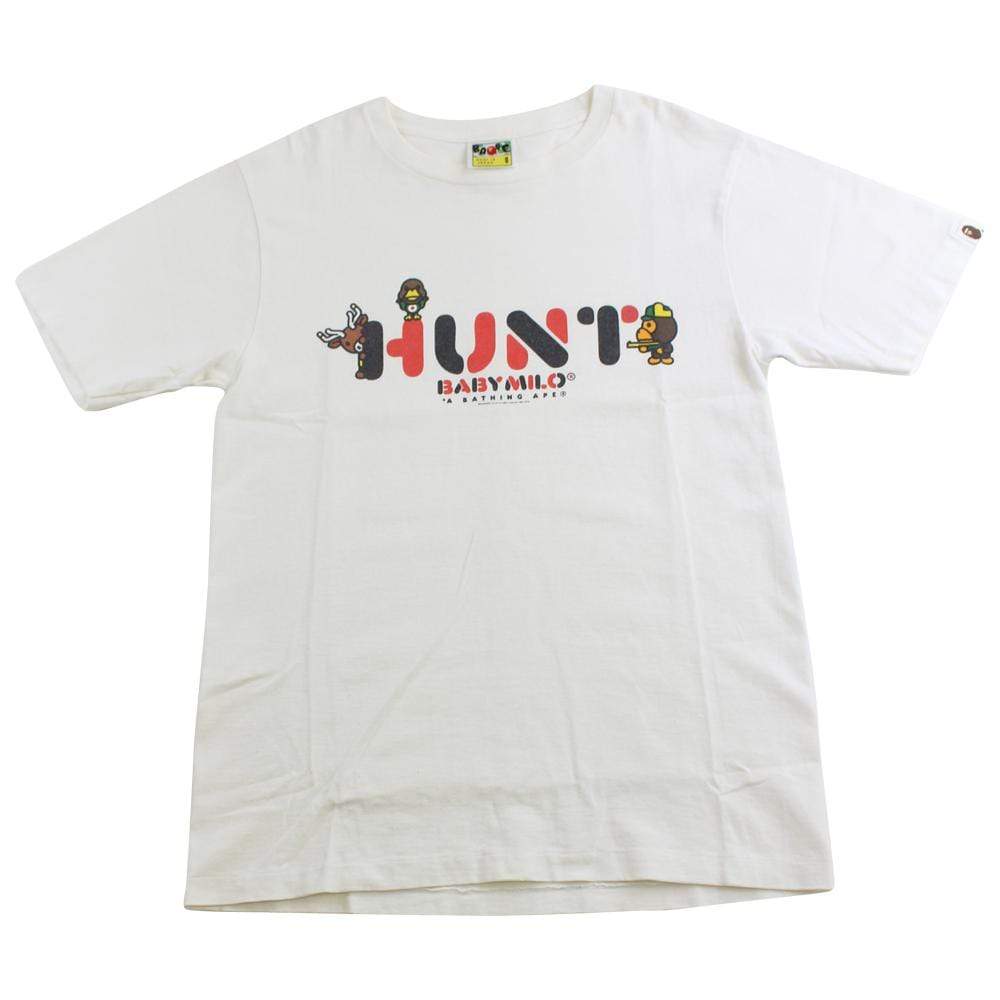 bape milo hunter tee white - SaruGeneral