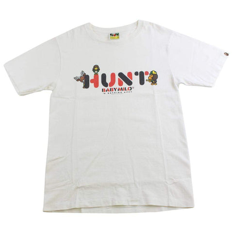 bape milo hunter tee white