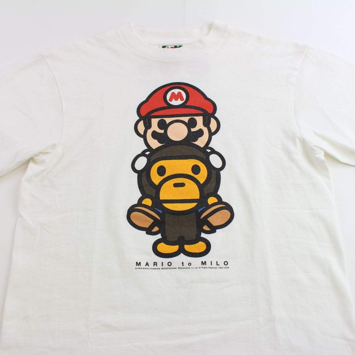 bape milo mario tee white - SaruGeneral