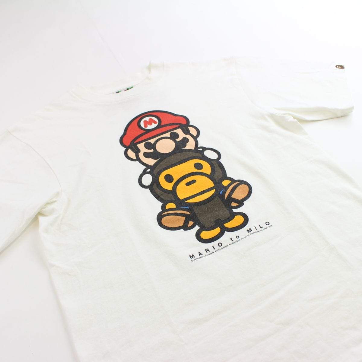 bape milo mario tee white - SaruGeneral