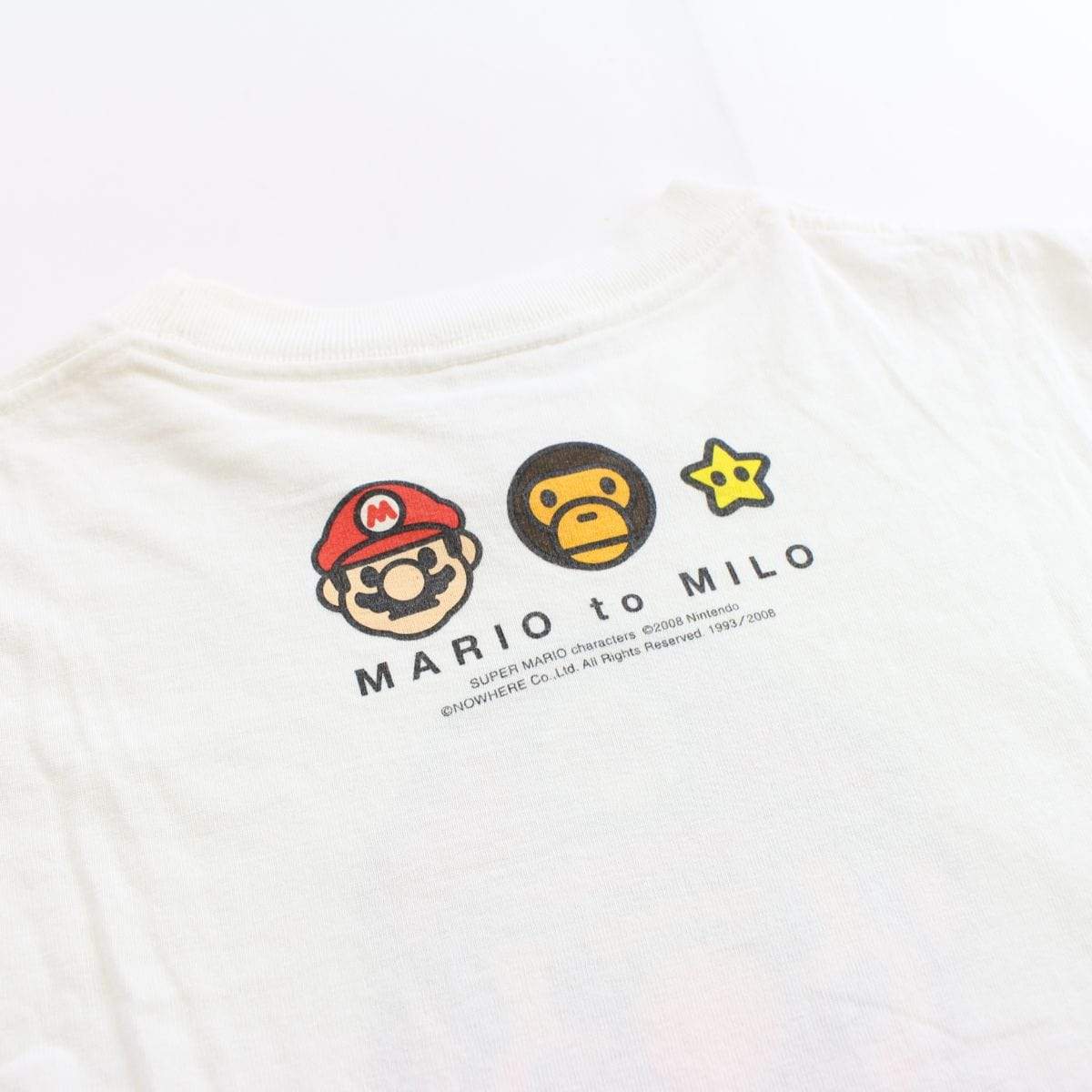 bape milo mario tee white - SaruGeneral