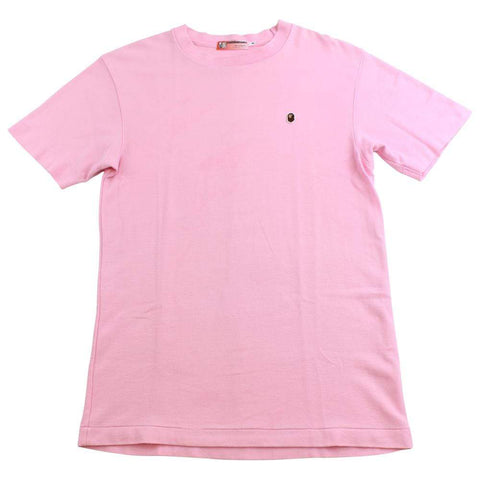 bape pink point head tee