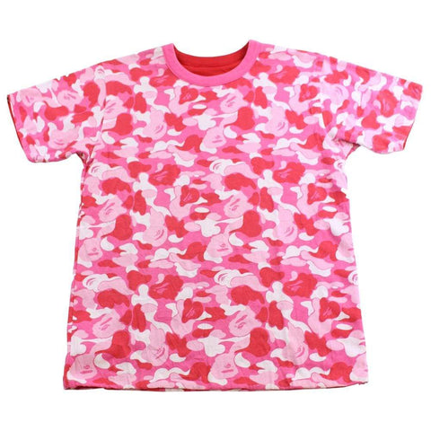 bape abc pink camo reversible tee