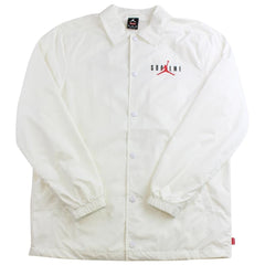 supreme x jordan coach jacket white 2015