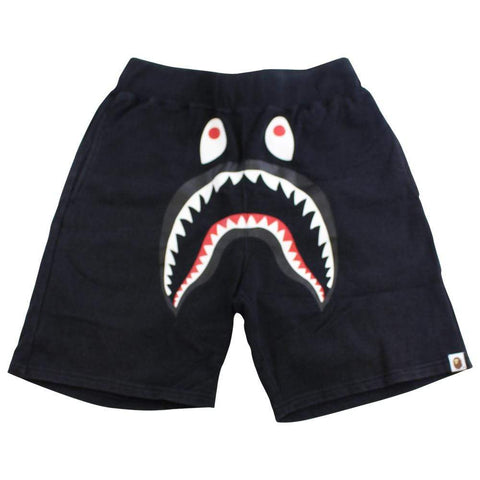 bape black shark face sweatshorts