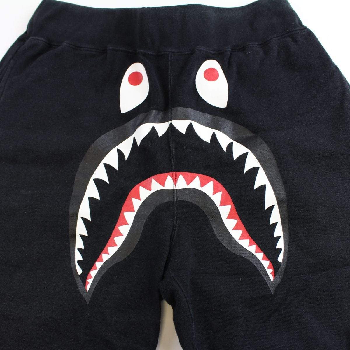 bape black shark face sweatshorts - SaruGeneral