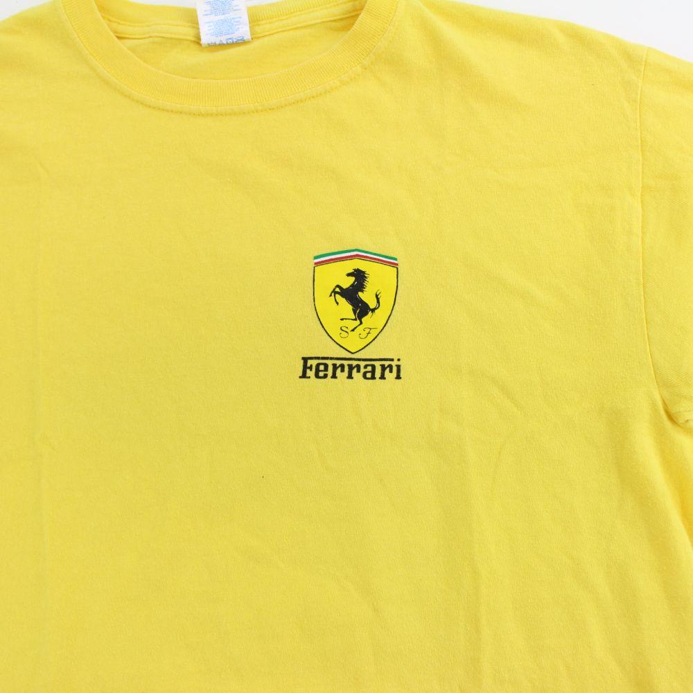 Ferrari Logo Tee Yellow - SaruGeneral