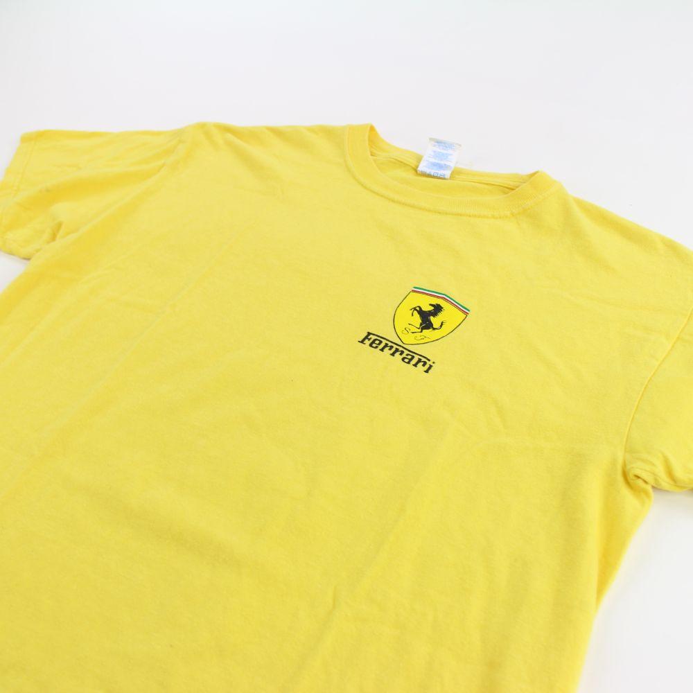 Ferrari Logo Tee Yellow - SaruGeneral