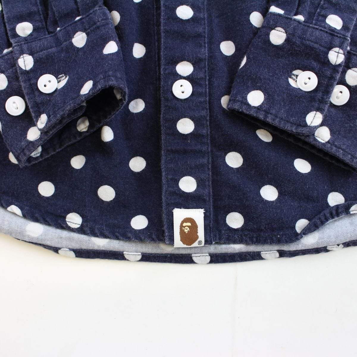 bape polka dot shark button up - SaruGeneral