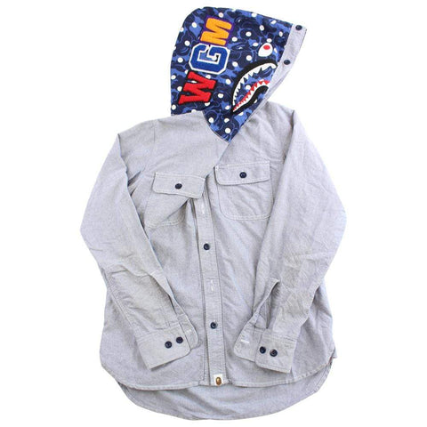 chemise requin à pois Bape